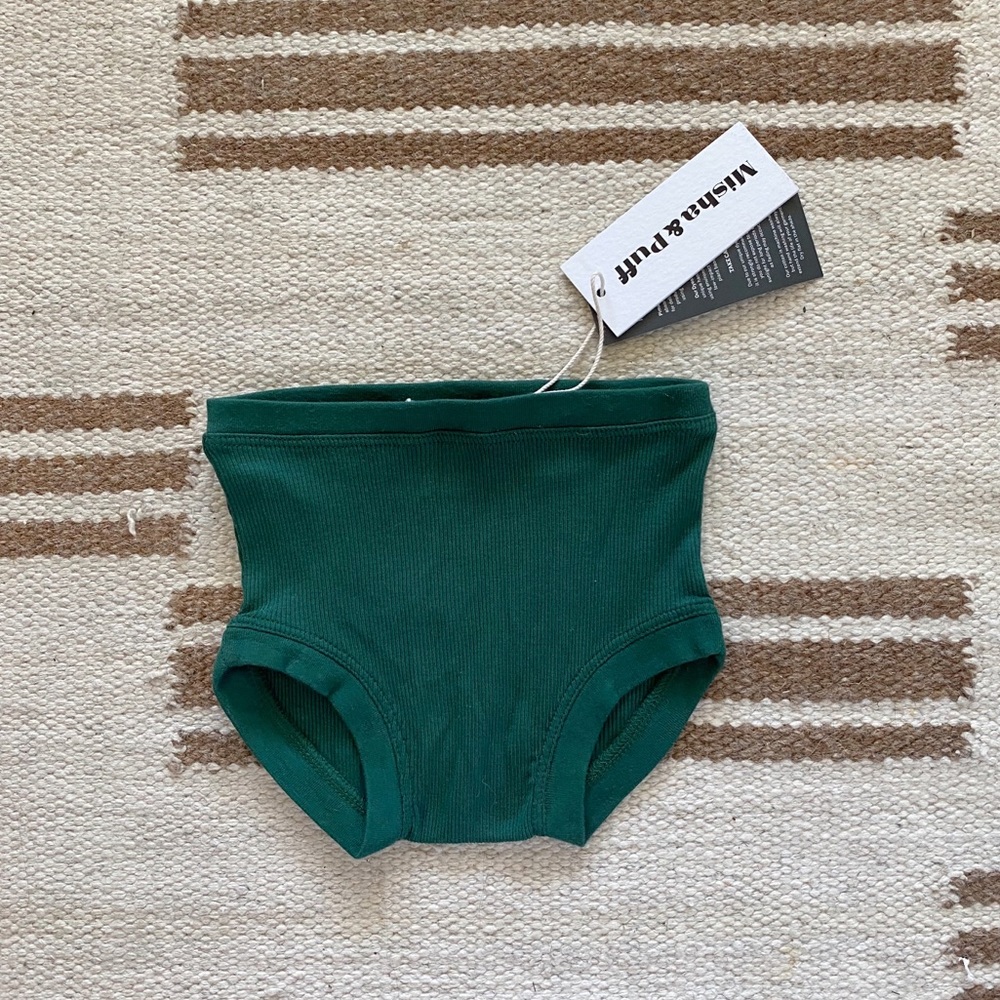 NWT Misha and Puff ribbed brief laurel 18-24 month